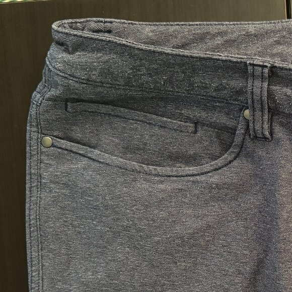 Men’s Lululemon ABC Pant Slim Tech Canvas 36x43 (TALL) Heathered Black - Picture 5 of 9